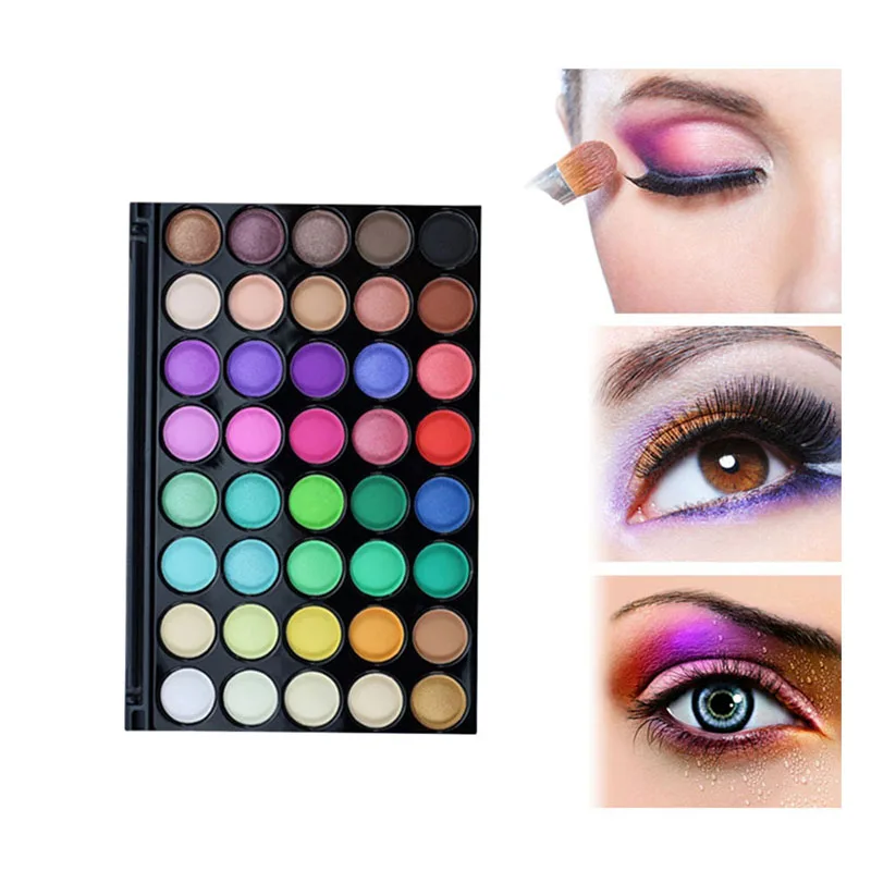 

40 Color Eyeshadow Palette Silky Powder Professional Make up Pallete Product Cosmetics Smoky/Warm Makeup Eye Shadow