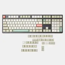 143 125 dsa dye sub 9009 retro pbt teclado, conjunto completo para teclado mecânico mx ducky 104 tkl 61 kbd75 kira96 ymd96 xd64 tada68