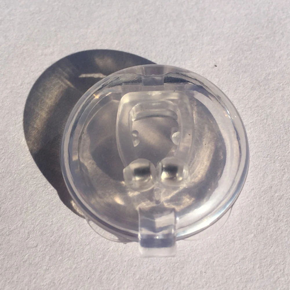 Силиконовый магнитный анти против храпа зажим для носа респиратор защитный футляр для сна Ночное устройство