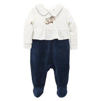 

Kavkas Autumn And Winter Baby Girl Romper Long Sleeve Cotton Lovely Cartoon Female Clothes Kids Girls High Quality Jumpsuits