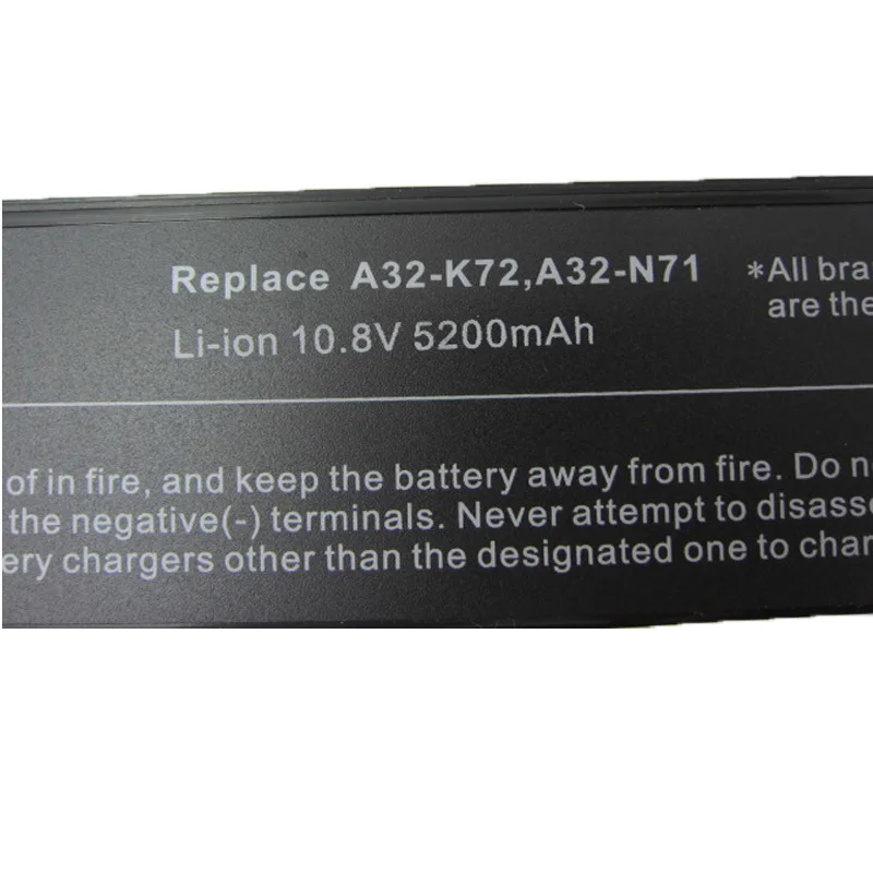 HSW 6 ячеек Аккумулятор для ноутбука ASUS A32 K72 A72 A72D A72DR A72F A72J A72JK A72JR K72D K72DR K72DY K72F K72J K72JA