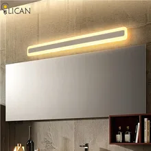 Новое Led настенное зеркало с подсветкой из нержавеющей стали AC85-265V современный настенный светильник бра Apliques сравнению подсветка для зеркала в ванной комнате водонепроницаемый