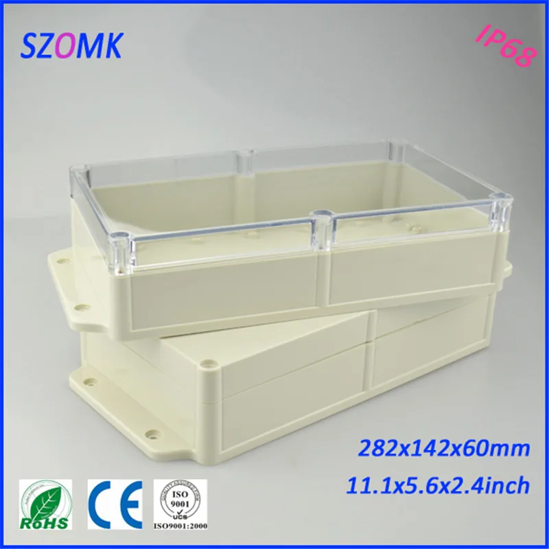 

waterproof plastic enclosure for electronics box (1 pcs)282*142*60mm mounting box abs enclosure for electronics Instrument box