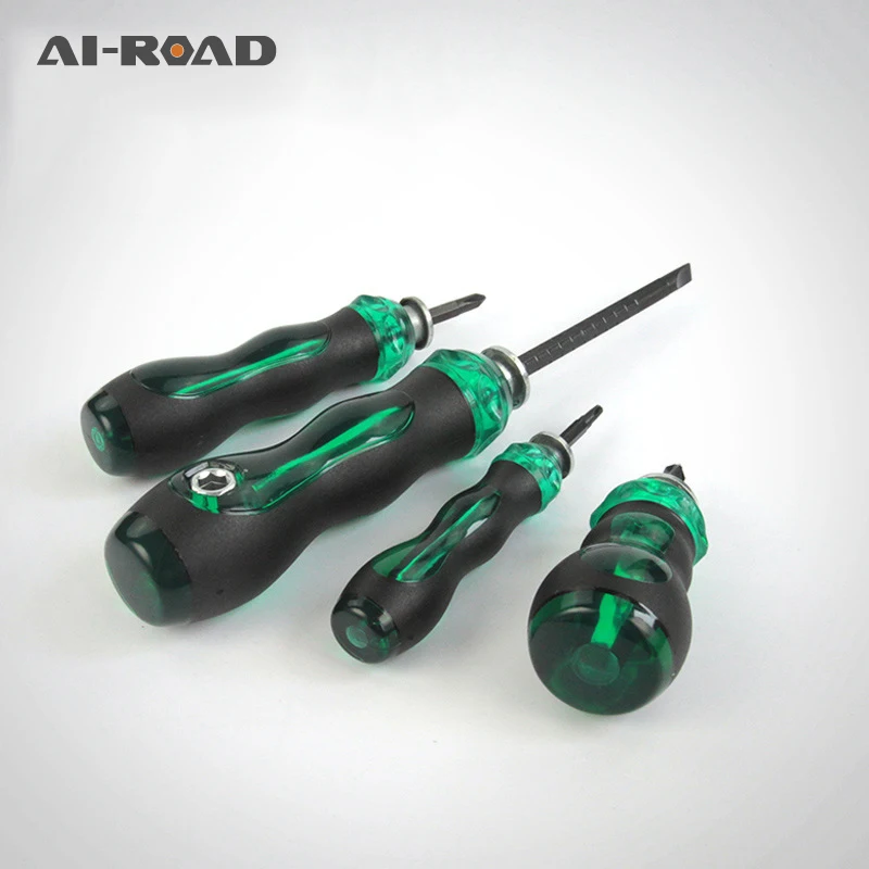 

Short Distance Screwdriver CR-V Phillips and Slotted Screw Driver Mini Dual Purpose Scalable Screwdrivers With Magnetic 1 Pcs