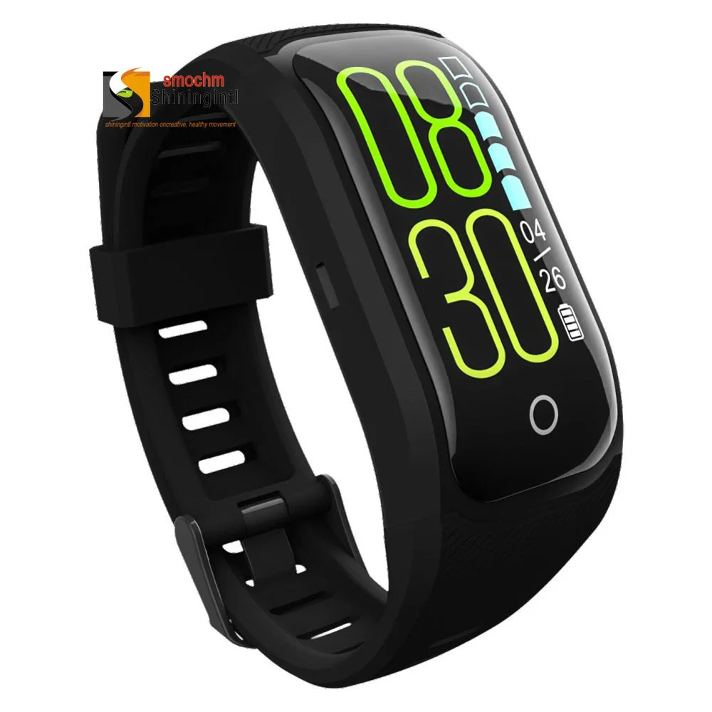 

Smochm S908s Color Touch Fitness Band GPS Tracker Bracelet Sports Ecg Waterproof Pedometer Blood Pressure Monitor Smart Watches