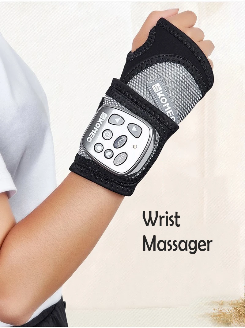 Беспроводной вибрации физической терапевтический согревающий Массажер для запястья выжать в суставах, мышцах акупунктурные тапочки для лечения релаксации Массажер для рук