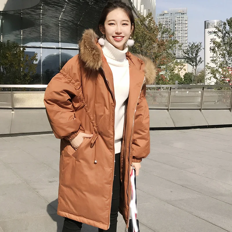 Inverno Veste khaki Coton Chaud Féminin Mujer Pour La Fourrure Vêtements Casaco Parka Capuche D'hiver Black Taille Longue green Femmes Manteau De 2018 Col À Plus SqwCyS6R