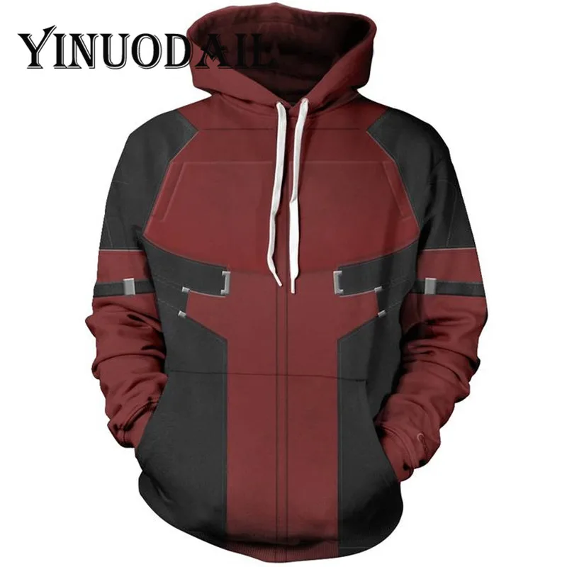 Fans Wear Winter Sweatshirt Cosplay Costume Hoodie Deadpool 3D Printed Long Sleeve Casual Tops for Men Fans Wear Winter Sweatshirt Cosplay Costume Hoodie Deadpool 3D Printed Long Sleeve Casual Tops for Men