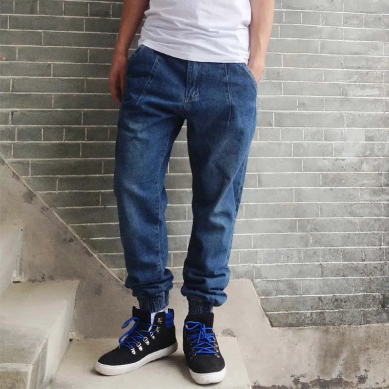 Buy Mens Jogger Jeans Loose Harem Baggy Jeans Denim