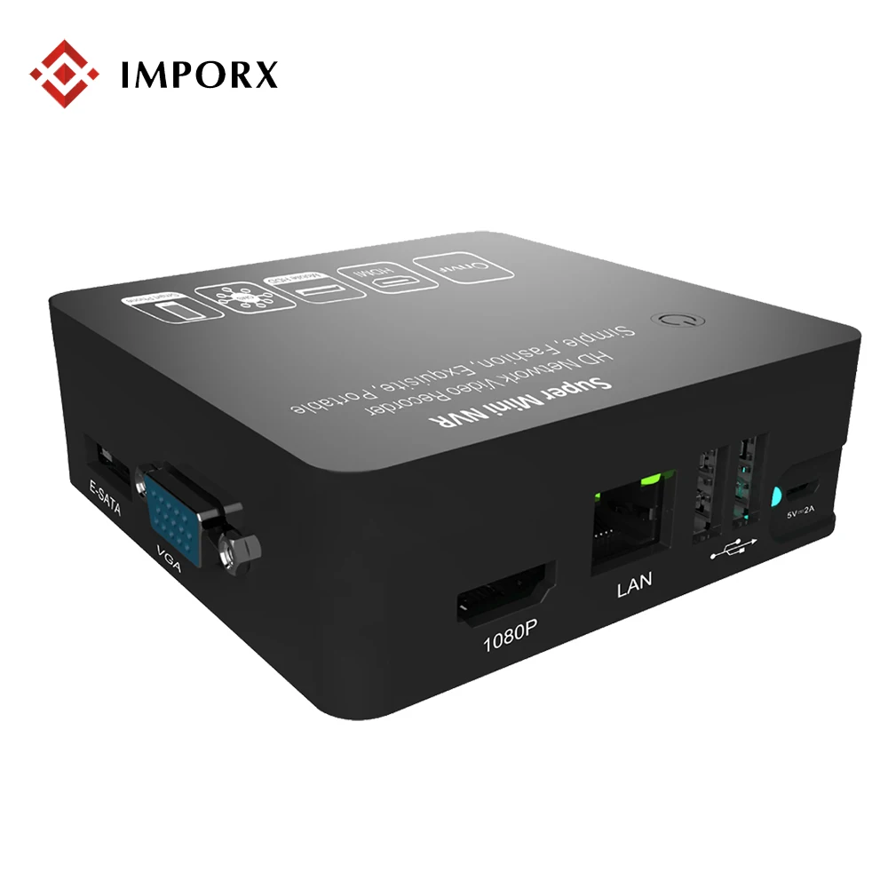 IMPORX супер мини NVR полный сетевой HD видео Регистраторы CCTV NVR ONVIF IP Камера безопасности Системы 1080 P P2P 15 несколько языков