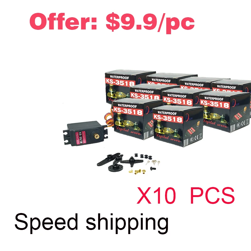 

DOIT K2 Waterproof High Torque Metal Gear RC Servo Motor Airplane Helicopter Boat Car