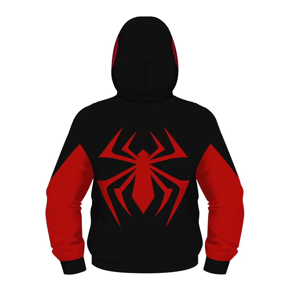 Kids Boys Spiderman Hooded Jumper Sweatshirt Tops Hoodies Jacket Coat Outerwear