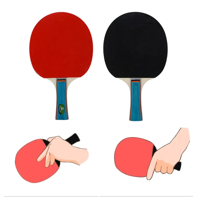 2 ракетки + 3 мяча профессиональные ракетки для настольного тенниса из углеродного волокна с двойным лицом прыщи для настольного тенниса
