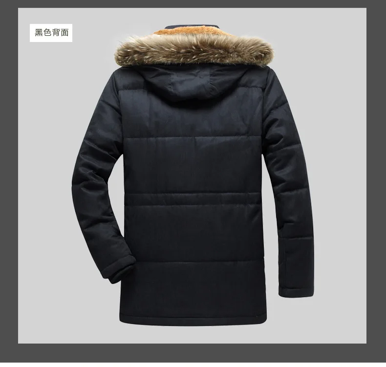 Мужская шерстяная подкладка, теплые зимние парки, куртки с капюшоном и воротником, Мужская одежда, большие размеры 5XL 6XL 7XL, пальто большого размера 116-126