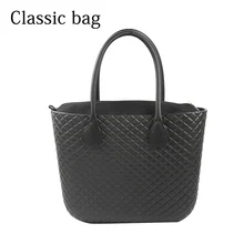 2019 New Obag Style Classic Big EVA Bag with Inner Pocket Colorful Handles Waterproof O bag Women bag DIY handbag new classic size interchangeable canvas bag handles for obag for eva o bag body canvas bag and handles