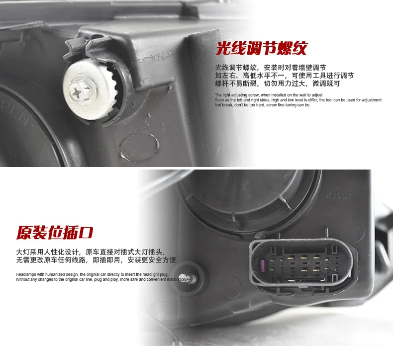 D_YL стайлинга автомобилей для Ford focus фары 2015 светодиодная фара для focus LED DRL Объектив Двойной Луч H7 спрятал bi Xenon объектива