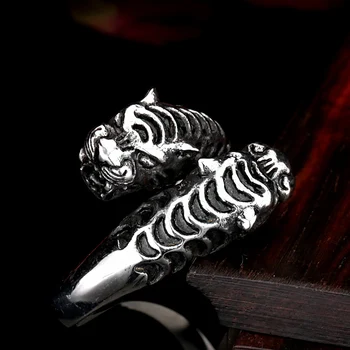 Bague tigre homme