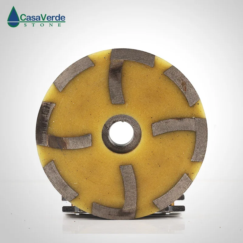 Free shipping fine# 4 inch diamond filling resin grinding cup wheels M14 or 5/8-11 thread for grinding concrete and stone