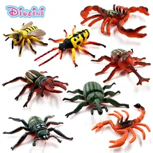 8pcs/Lot Simulation Scorpion insect animal model Lifelike action Play figure home decor Gift For Boy girl Kids hot toys set