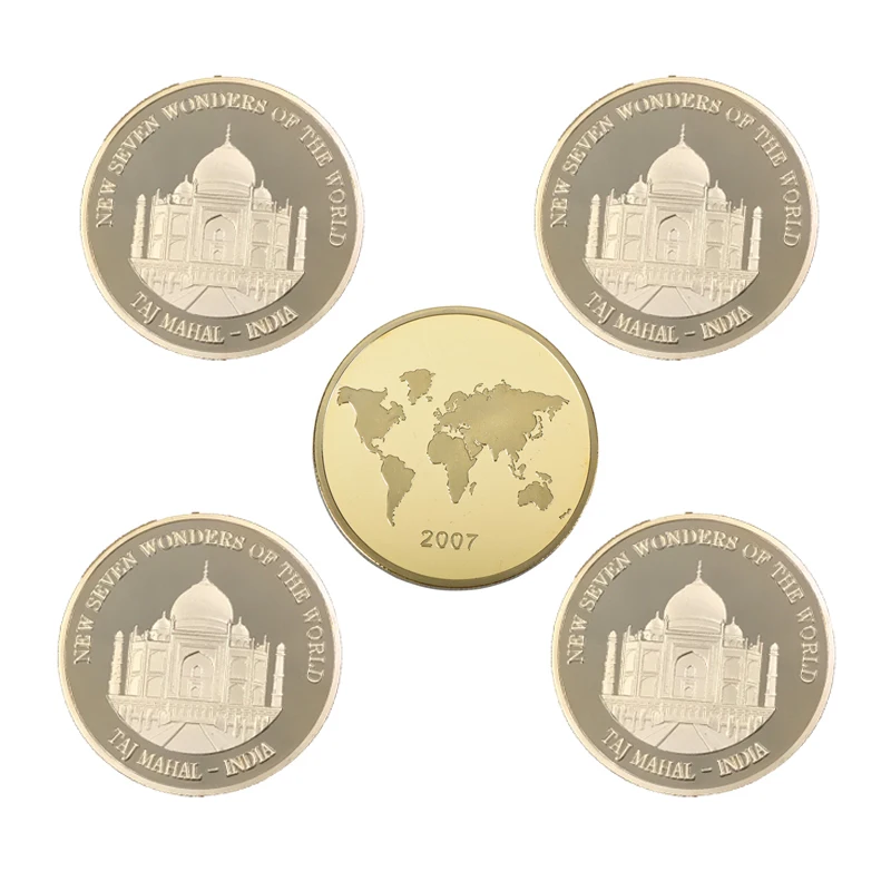 India Souvenir Coin Taj Mahal Wonders of India Famous Building Coins