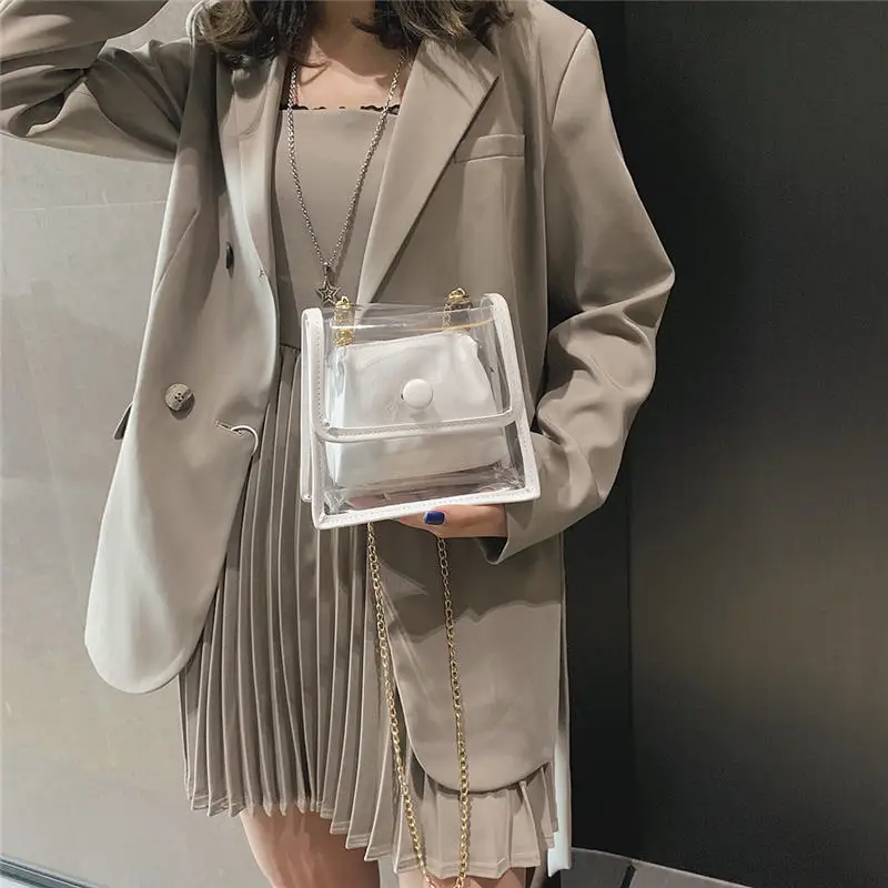 Transparent Simple Female Shoulder Bag Crossbody Bag for Women 2019 Messenger Bags women's bag bolsa feminina sac a main 30AP0405