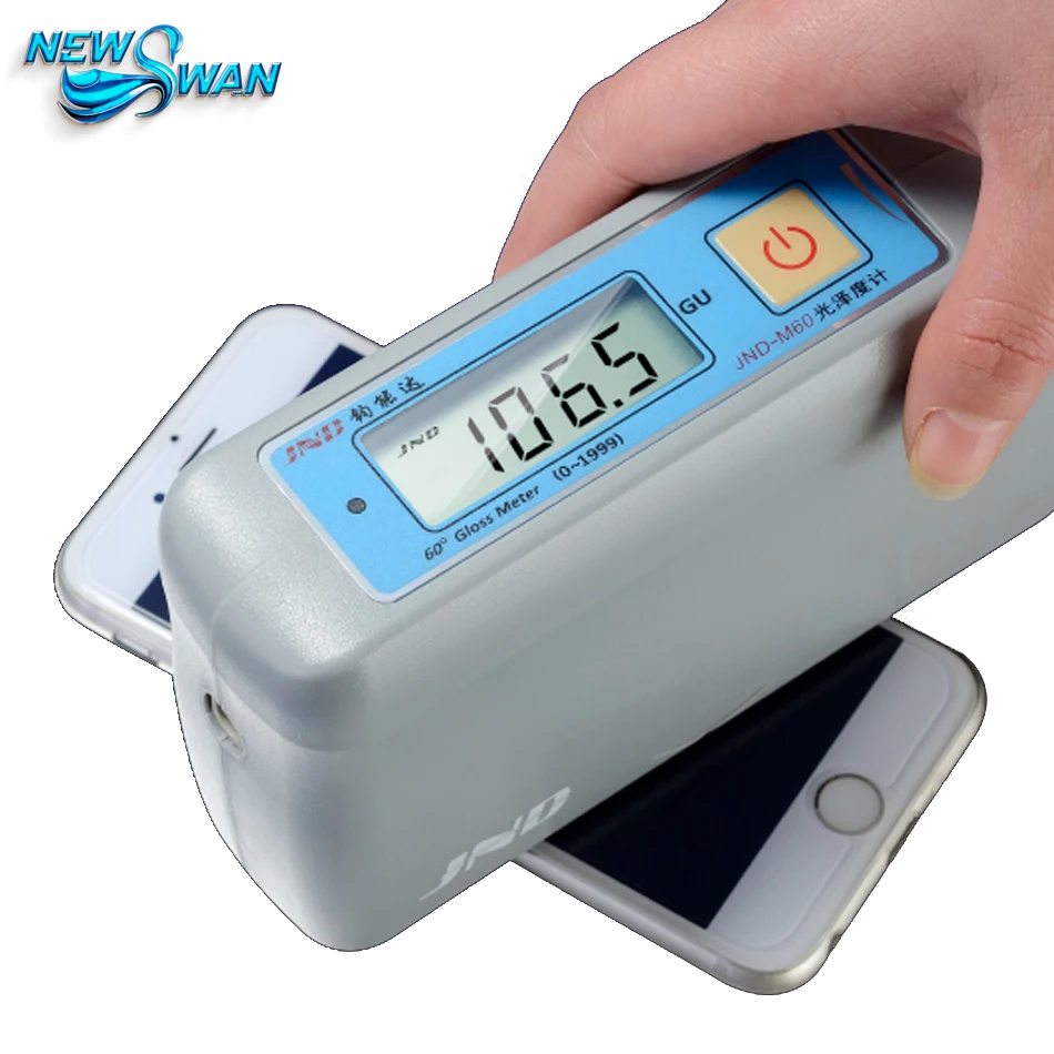 Portable Precision Gloss Meter Precision Glossmeter M60 Metal Wide Range Gloss Apparatus