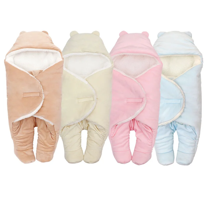 Soft Newborn Sleeping Bag Autumn Winter Anti fright Baby Sleeping Sack Infant Envelope Blanket