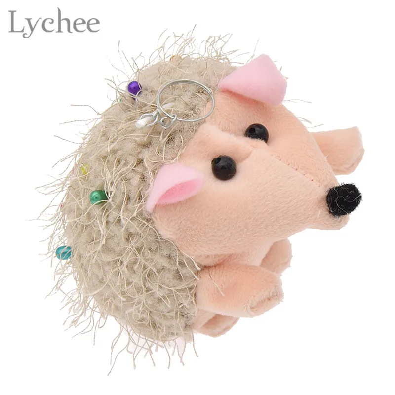 

Lychee Hedgehog Shape Pin Cushion Round Pins Quilting Holder DIY Handmade Sewing Craft Patchwork Needlework Accessory
