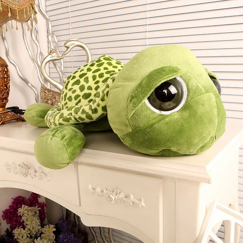 20 см Супер Зеленые большие глаза чучела Черепаха Животное Плюшевые Детские игрушки подарок