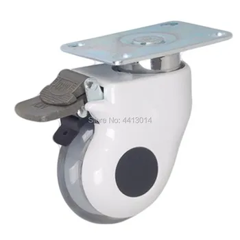 

3 inch,Medical casters/wheels With brake,Transparent mute,Flat install,Protect the floor,For Hospital equipment