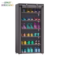 Shoe cabinet 7-layer 6-grid Non-woven fabrics large shoe rack organizer removable shoe storage for home furniture