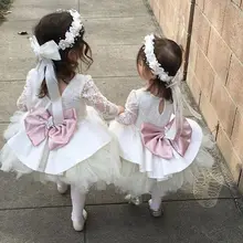 Милые короткие кружевные платья с цветочной аппликацией для девочек белого цвета и цвета слоновой кости, пояс с кристаллами, милые детские Бальные платья на свадьбу, день рождения