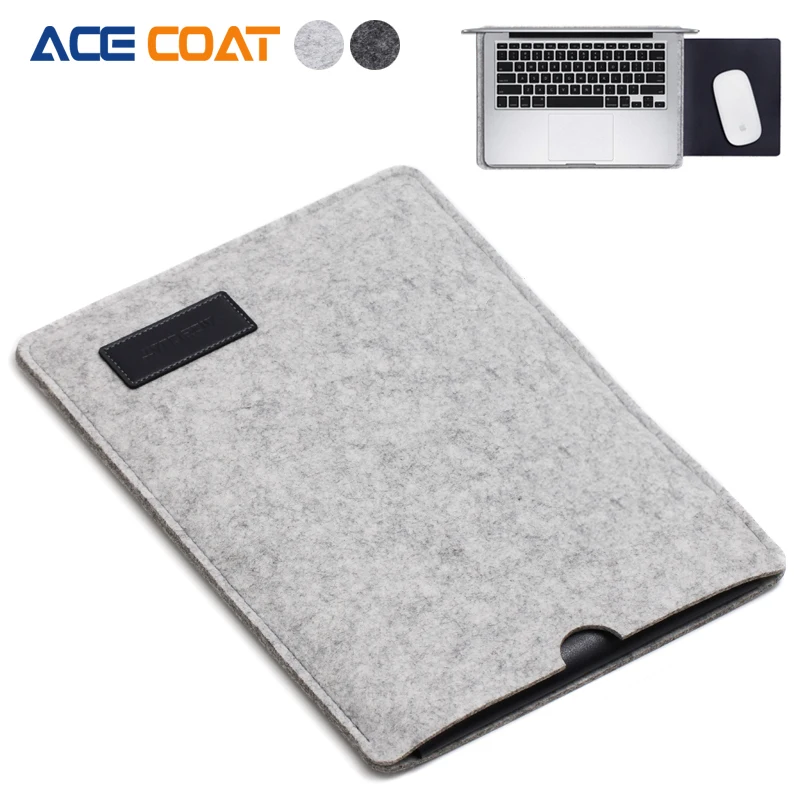 

ACECOAT Protective Laptop Bag/Sleeve for Apple Macbook Air Pro Retina Laptop Case Cover For Macbook12 13 15inch Wool Felt Bag