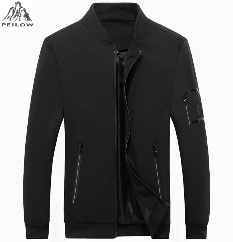 Мужские куртки-бомберы размера плюс 6XL, 7XL, M~ 8XL, мужская мода, Бейсбольный воротник, уличная одежда, пальто в стиле хип-хоп, мужская верхняя одежда, тонкие куртки