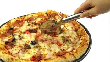 

200PCS Eco-friendly Stainless Steel Pizza Cutter Pizza cake Knife Pizza Wheels Scissors Food Grade Material