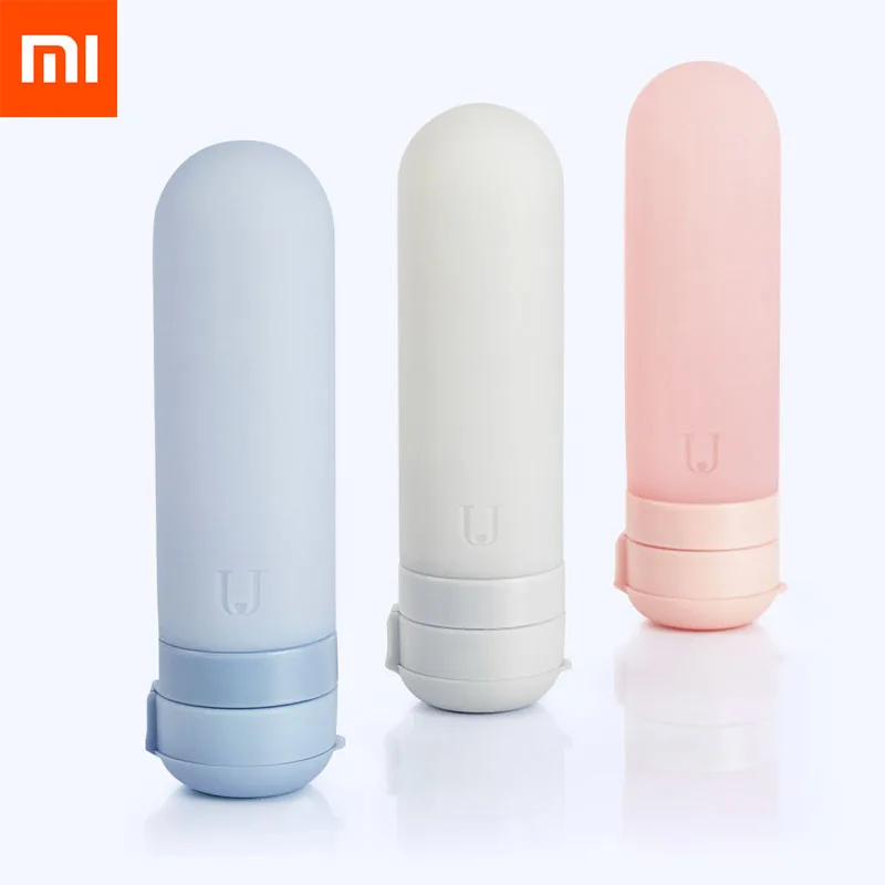 Xiaomi Mijia U дорожная бутылка 50 мл коробка Sub бутылка силиконовая портативная дорожная бутылка для еды безопасная силиконовая бутылка Eash 3 шт