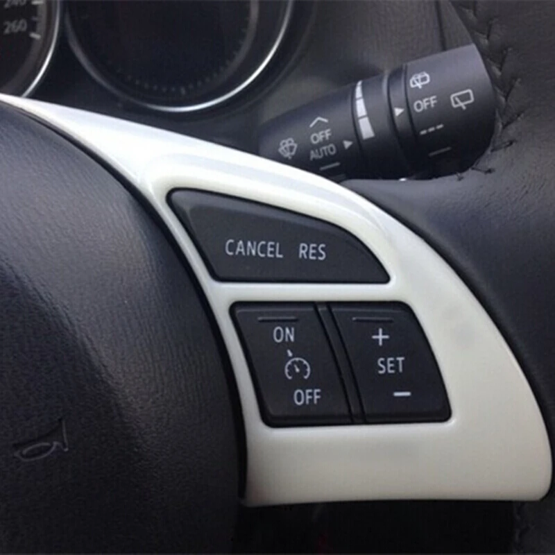 Аксессуары подходят для Mazda CX 5 CX5 2012 2013 2014 2015 2016 ABS Матовый хром панель рулевого