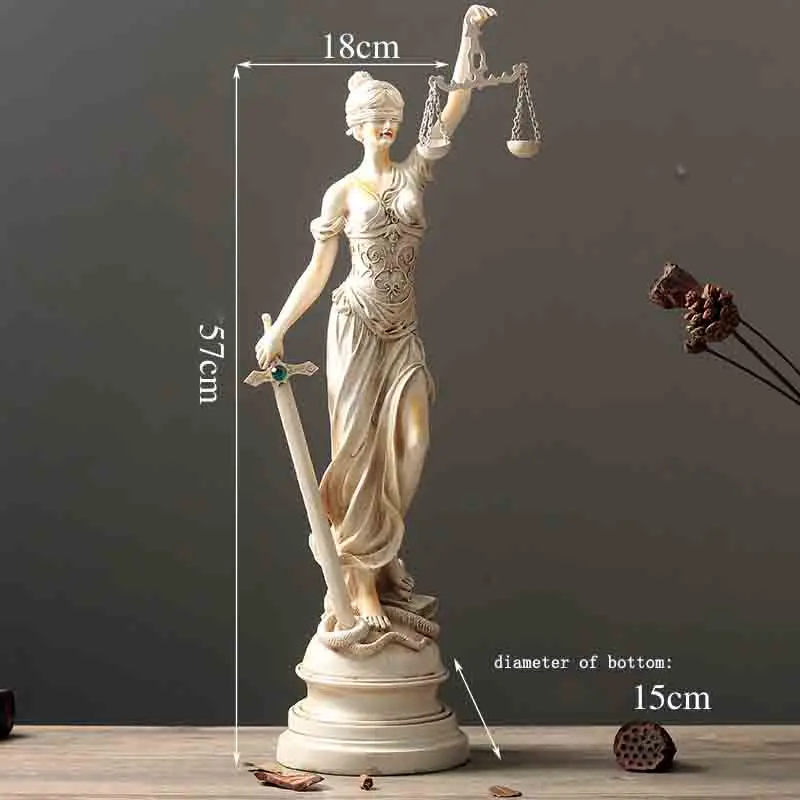 Goddess Themis Lady Justice греческая мифологическая статуя креативная Ремесленная гостиная украшение