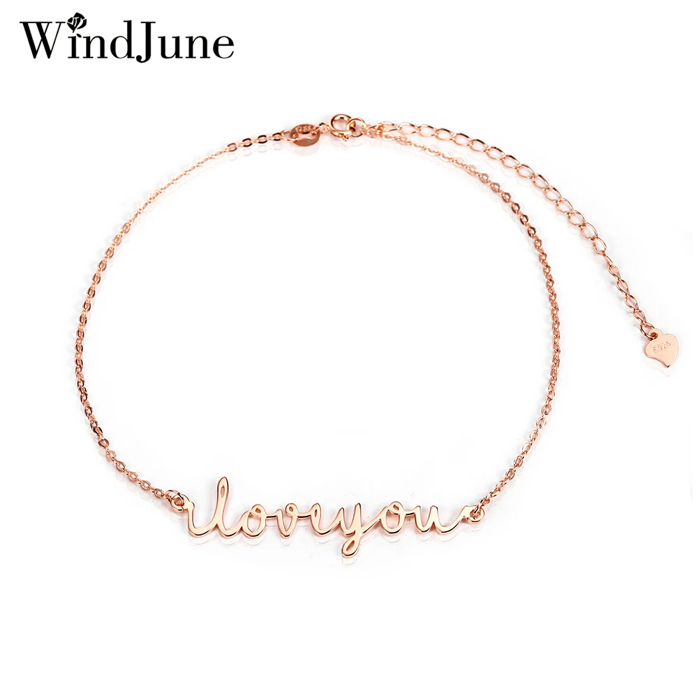 

WindJune Custom Name Bracelet Women Bracelets & Bangles Stainless Steel Personalized Name Bracelet Jewelry Gift Dropshipping