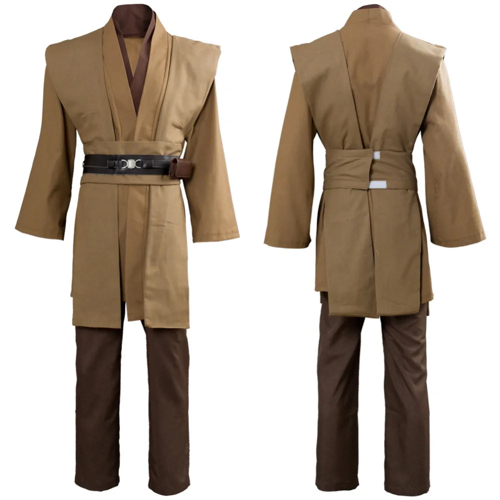 

Star Wars Kenobi Jedi TUNIC Cosplay Costume Brown Version Halloween Carnival Brown Uniform Simple Version No Cloak