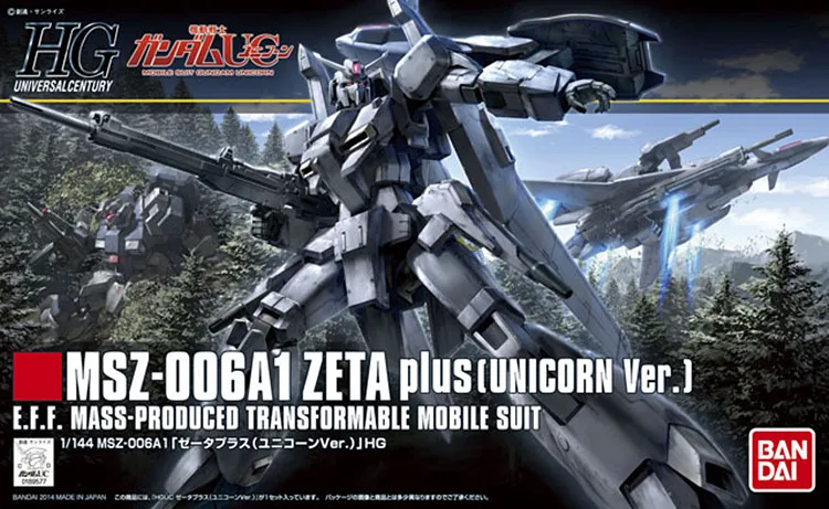 

1PCS Bandai 1/144 HGUC 182 MSZ-006A1 Z Plus A1 Unicorn Zeta Mobile Suit Assembly Model Kits lbx toys education toys