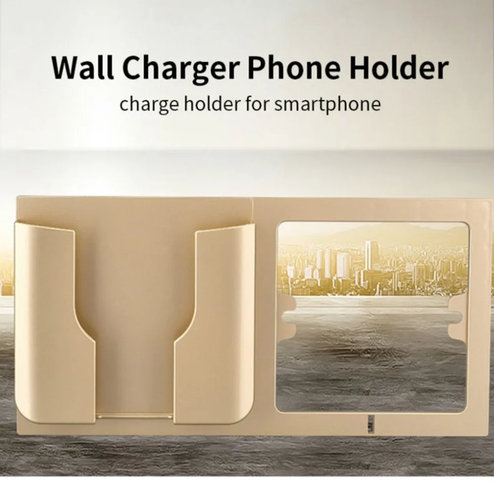 Multifunctional Wall Mounted Mobile Phone Charge Holder Smartphone Cell