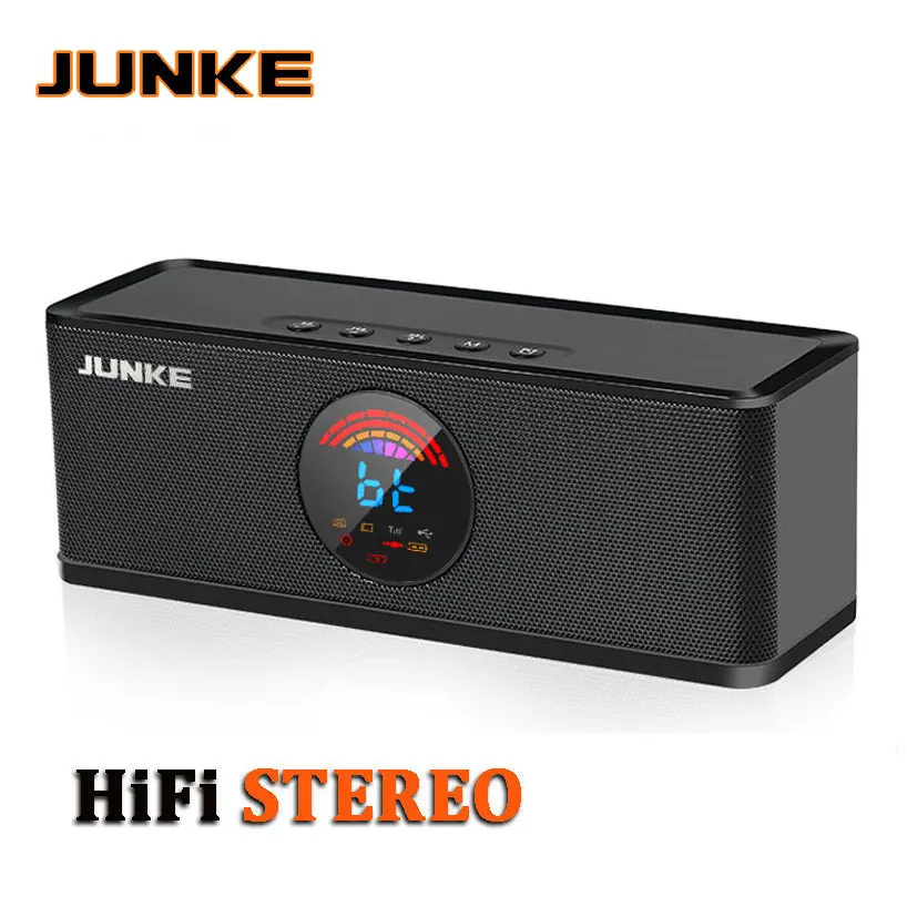 Günstige Tragbare Bluetooth Lautsprecher Super Bass Wireless Stereo Lautsprecher Unterstützung TF AUX FM Radio Wecker für Telefon Computer Mp3 Spalte