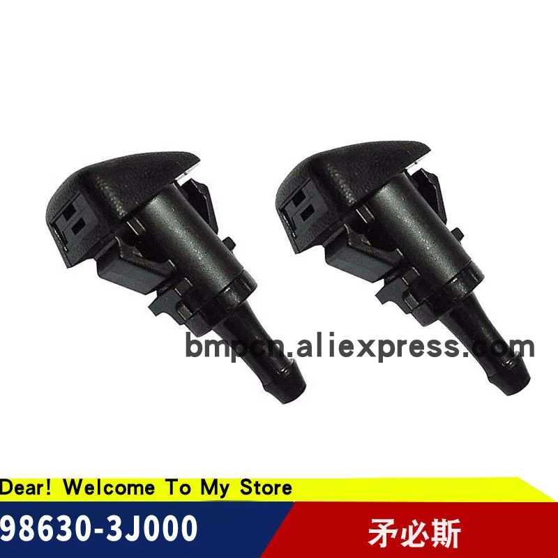 

2Pcs for OEM Windshield Nozzle ASSY Washer for Accent Solaris Santa Fe Equus Sonata Verna 20112014 986303J000 98630 3J000