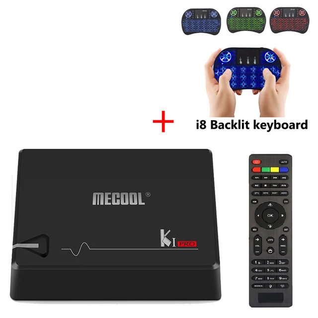 MECOOL KI PRO DVB Android 7,1 smart tv Box DVB-T2/DVB-S2/DVB-C Amlogic S905D Quad 2 Гб+ 16 Гб приставка K1 PRO PK KII PRO приставка - Цвет: KIPRO add i8P