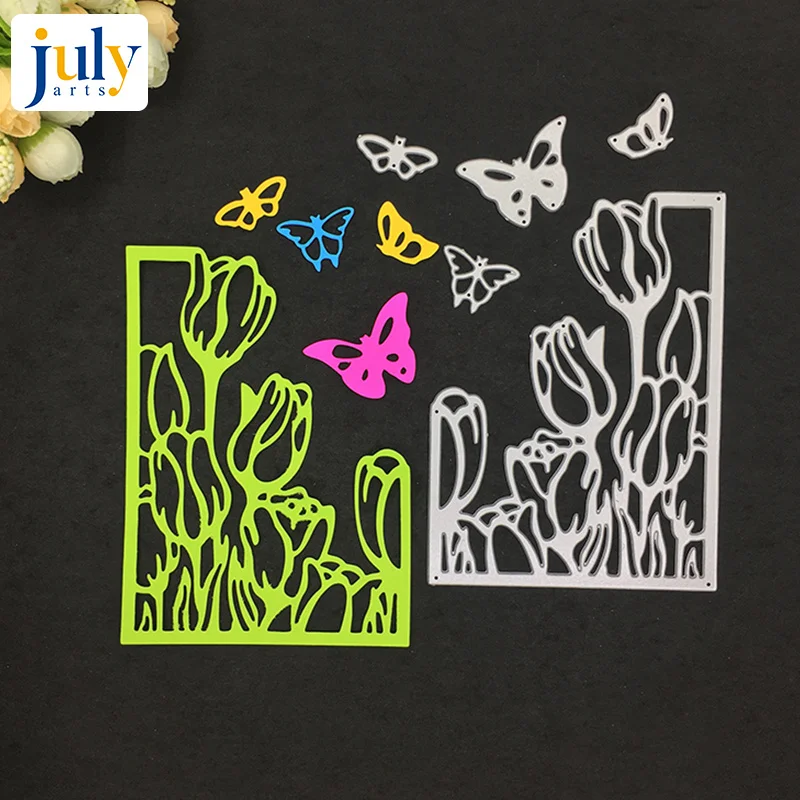 

Julyarts Creative Carbon Steel Material Metal Cutting Dies Flower Cutting For DIY Scrapbooking Embossing Knife Craft Dies