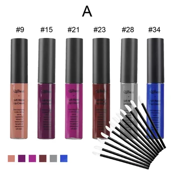 

Makeup Set Lip Gloss Waterproof batom Tint Lip Gloss Brown Nude Matte Lot Makeup Lipstick lip-tattoo-lipstick