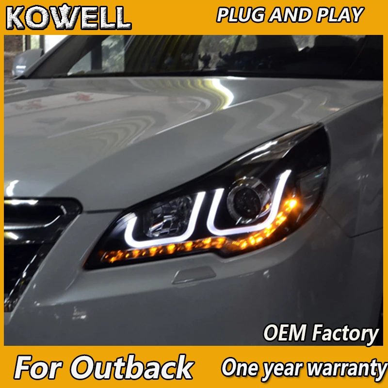 KOWELL Car Styling for Outback Headlights Outback LED Headlight DRL