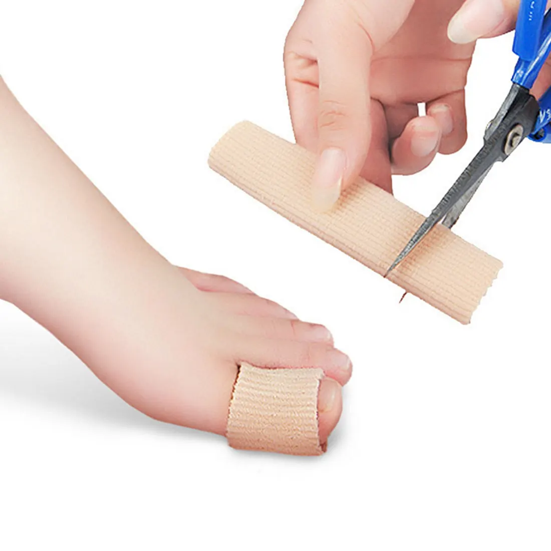 1Pcs 15 / 10cm Fabric Gel Tube Bandage Finger & Toe Protectors Foot