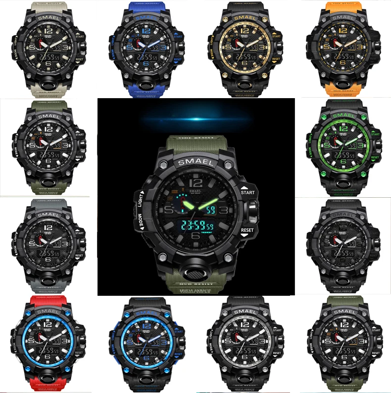 New brand men's digital sports watch men's G waterproof sports watch military watch men's luxury quartz digital watch